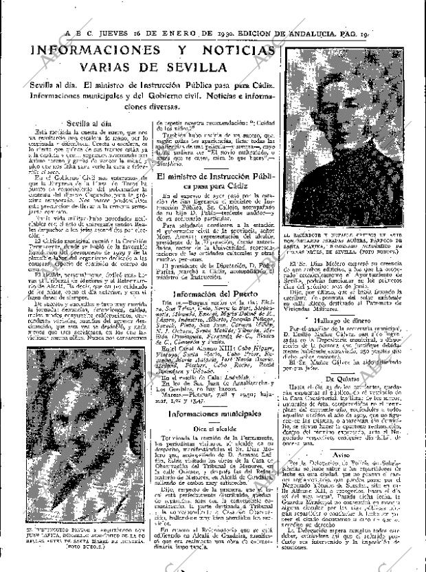 ABC SEVILLA 16-01-1930 página 19