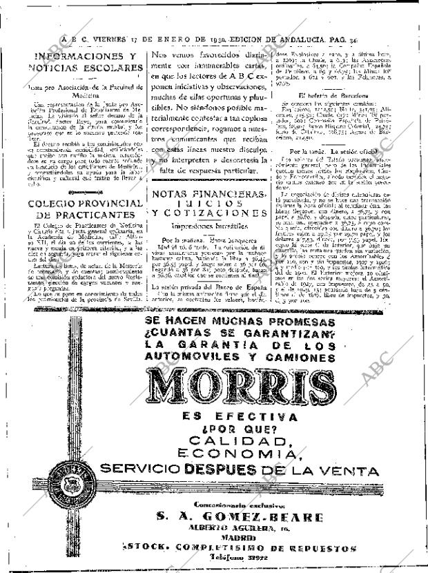 ABC SEVILLA 17-01-1930 página 34