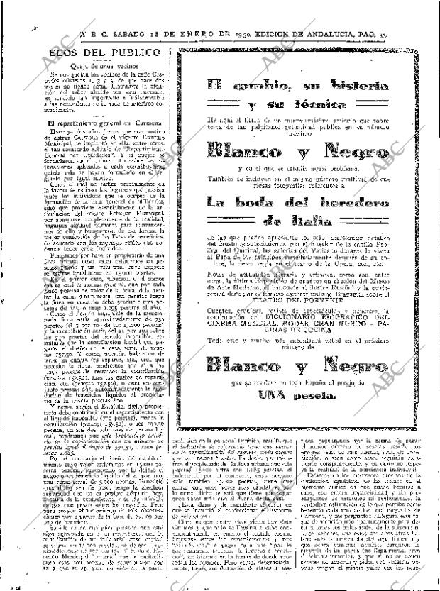 ABC SEVILLA 18-01-1930 página 33