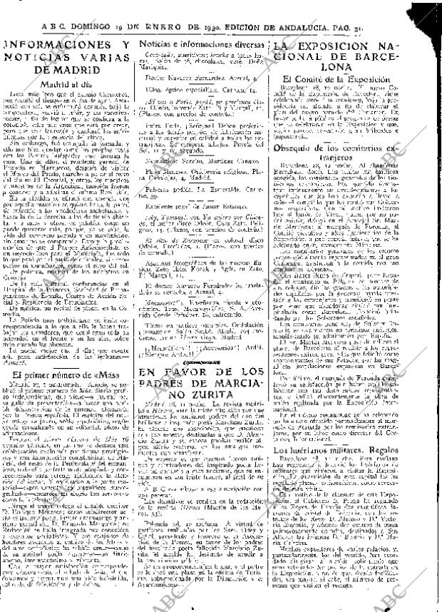 ABC SEVILLA 19-01-1930 página 29