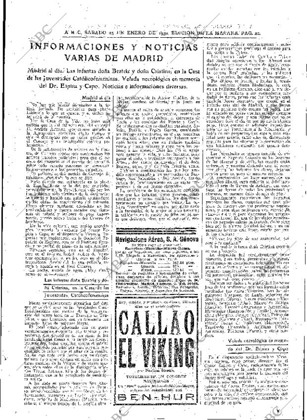 ABC MADRID 25-01-1930 página 21