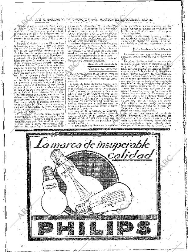 ABC MADRID 25-01-1930 página 22