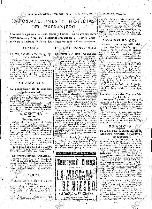 ABC MADRID 25-01-1930 página 25