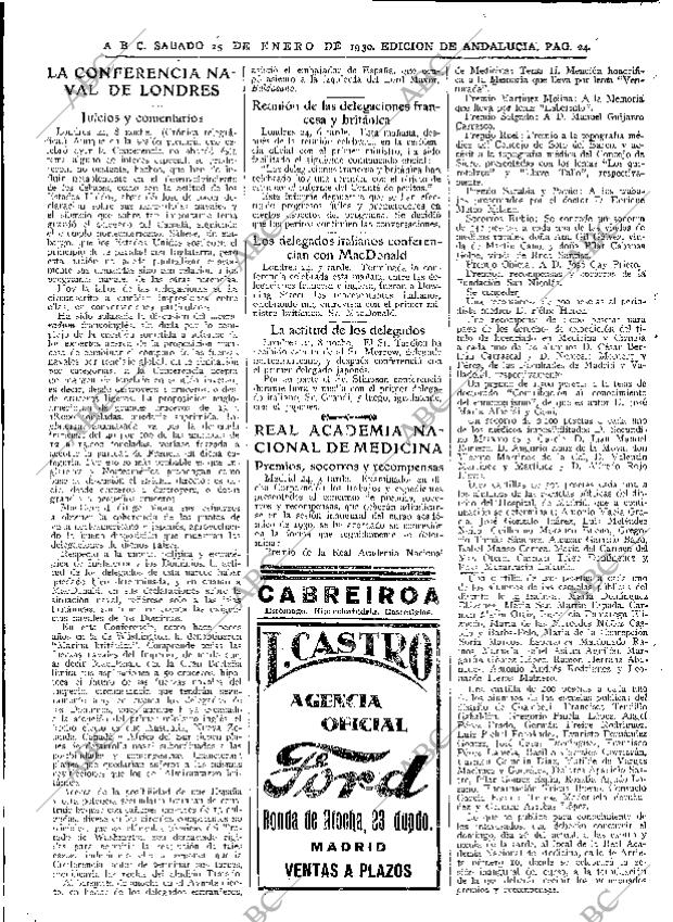 ABC SEVILLA 25-01-1930 página 24