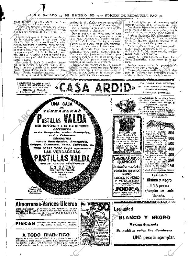 ABC SEVILLA 25-01-1930 página 36