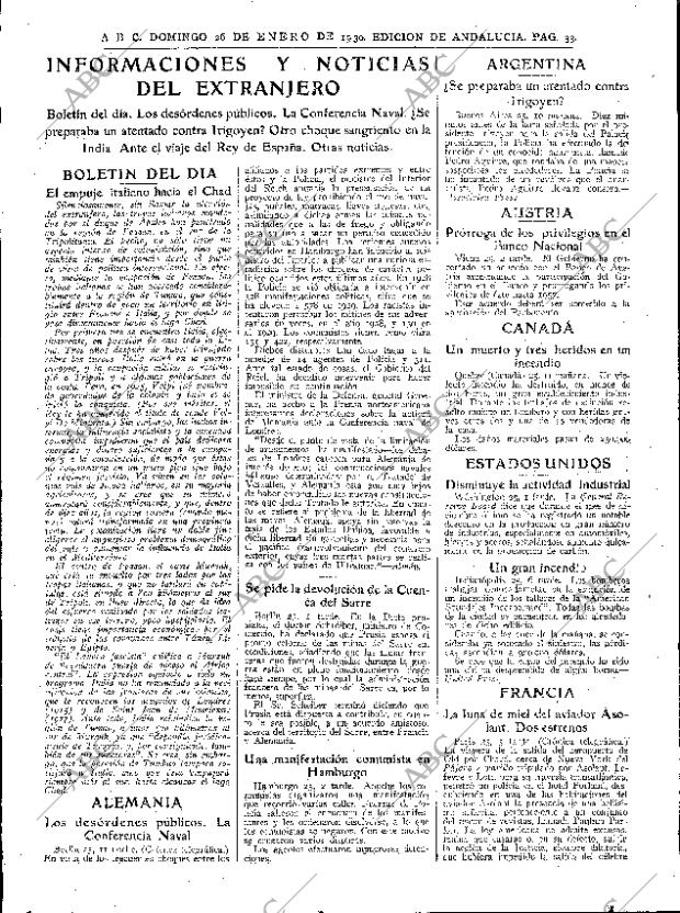 ABC SEVILLA 26-01-1930 página 31