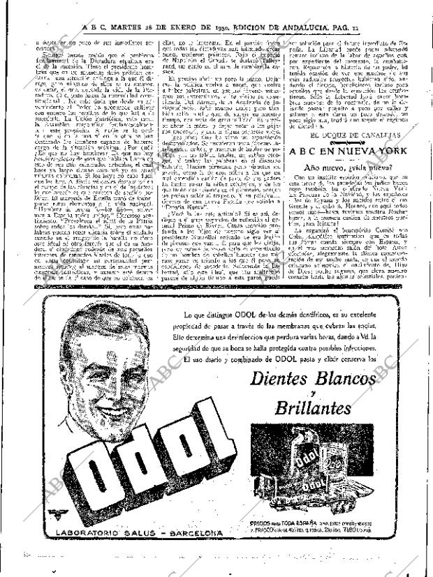 ABC SEVILLA 28-01-1930 página 11