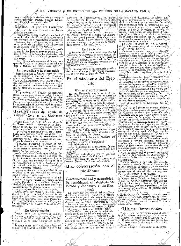 ABC MADRID 31-01-1930 página 17