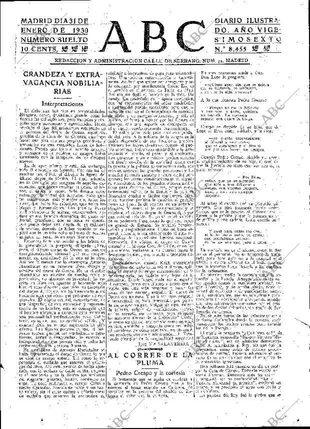 ABC MADRID 31-01-1930 página 3