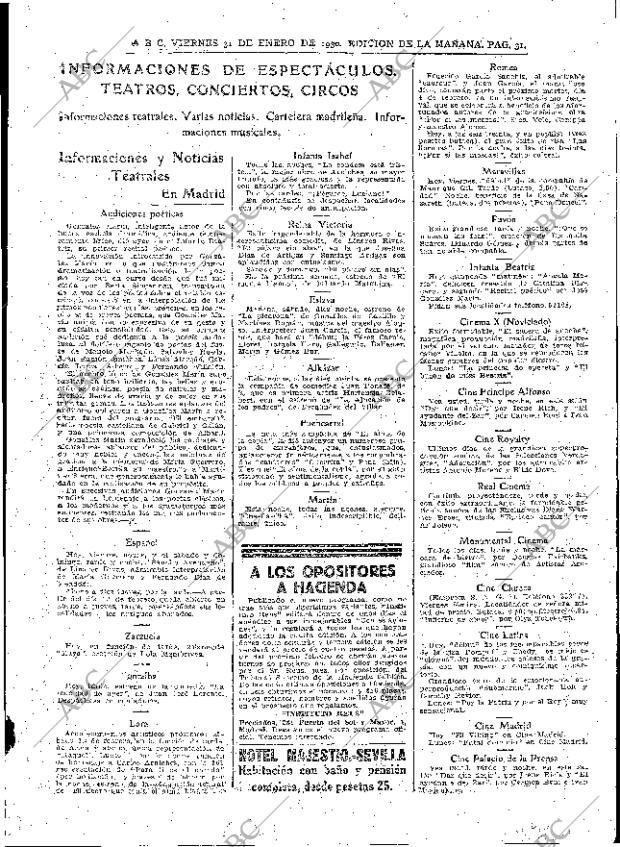 ABC MADRID 31-01-1930 página 31