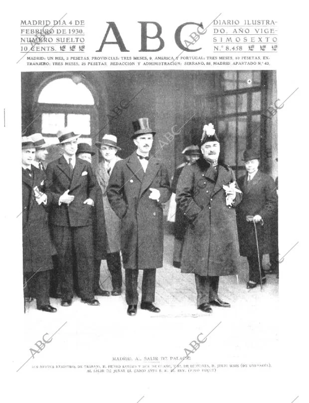 ABC MADRID 04-02-1930 página 1