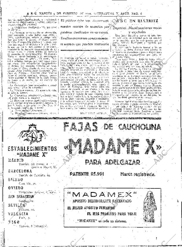 ABC MADRID 04-02-1930 página 6