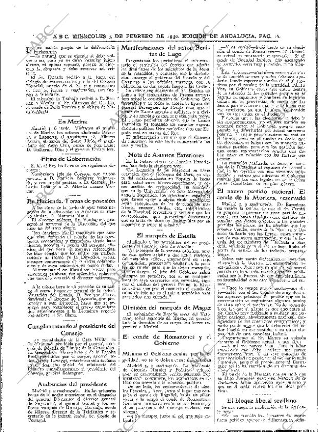 ABC SEVILLA 05-02-1930 página 16