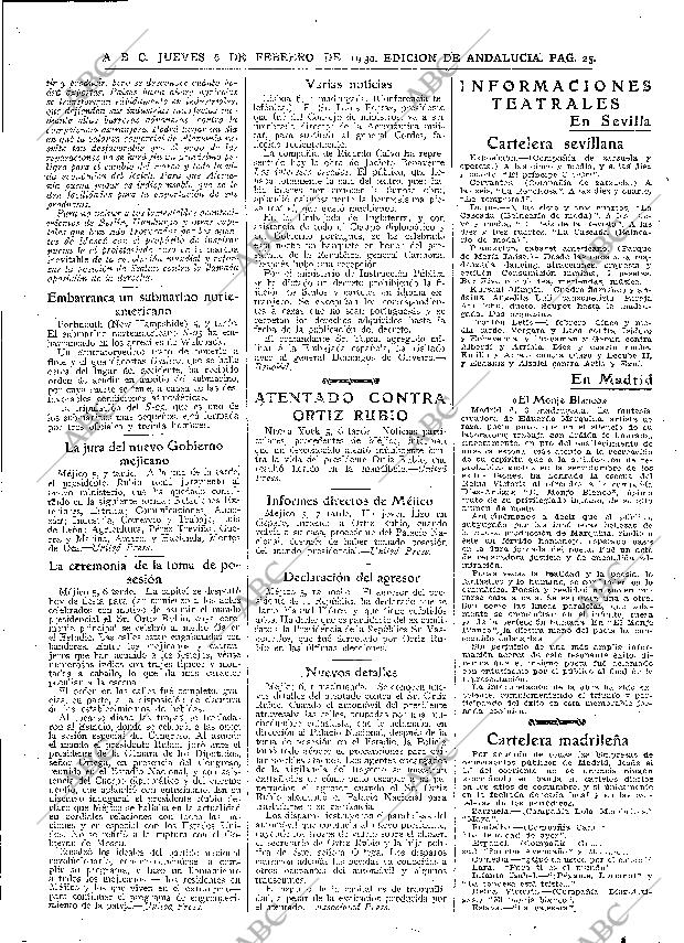 ABC SEVILLA 06-02-1930 página 21