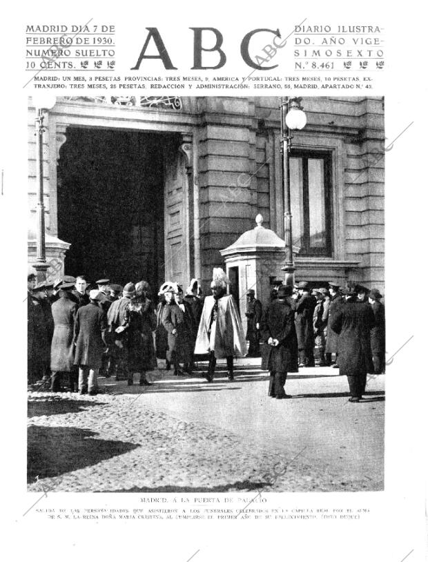 ABC MADRID 07-02-1930 página 1