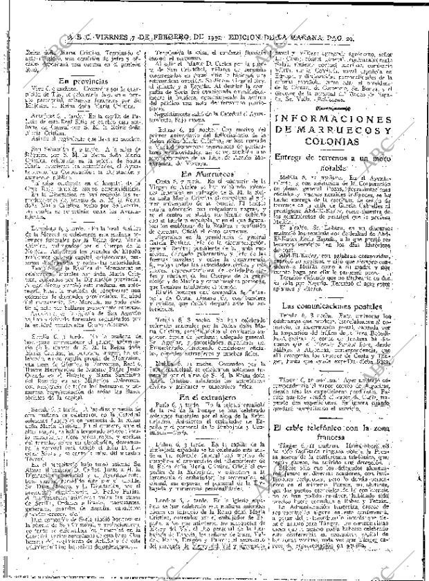 ABC MADRID 07-02-1930 página 20