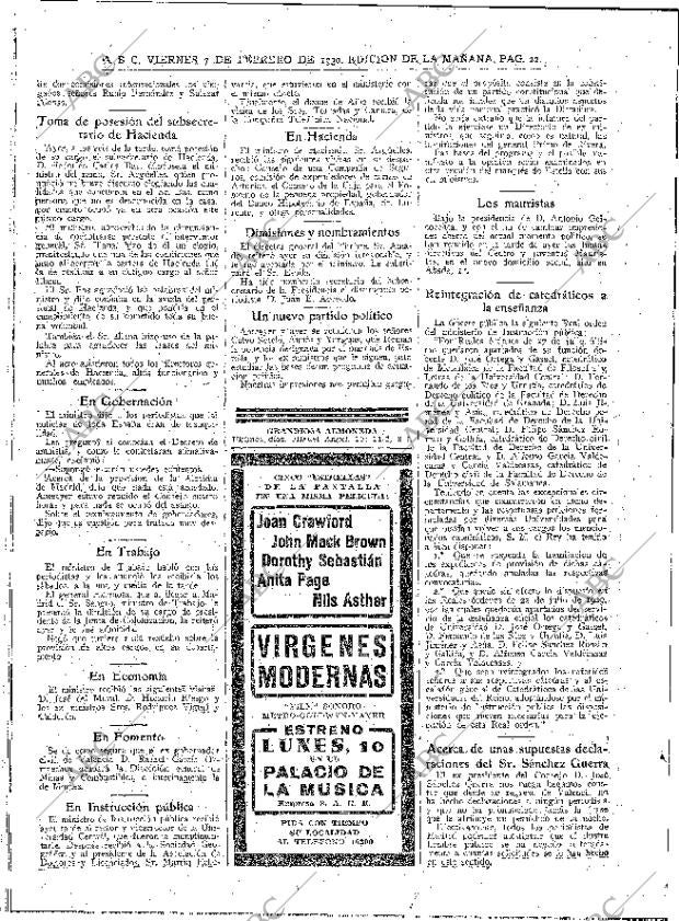 ABC MADRID 07-02-1930 página 22