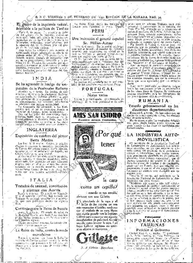 ABC MADRID 07-02-1930 página 34