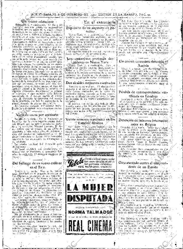 ABC MADRID 08-02-1930 página 30