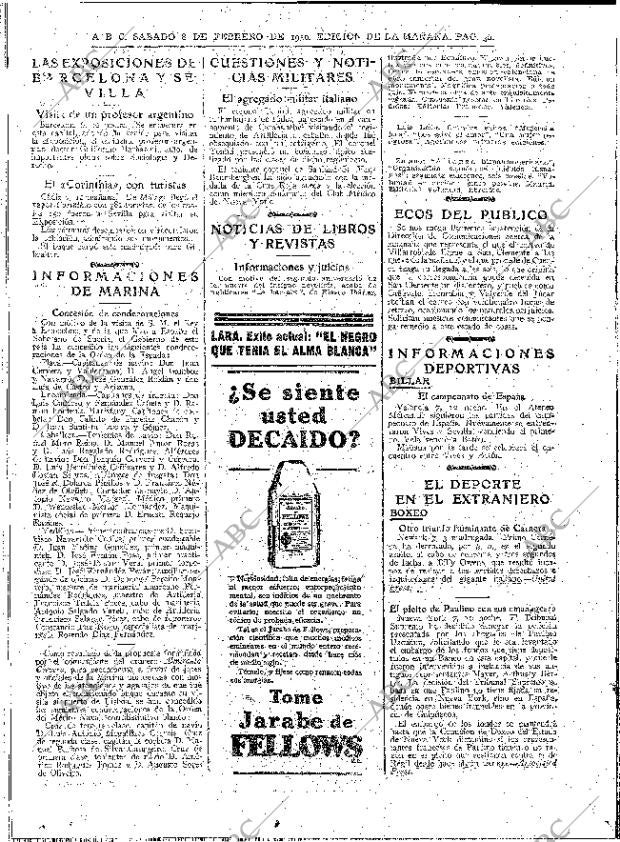 ABC MADRID 08-02-1930 página 36