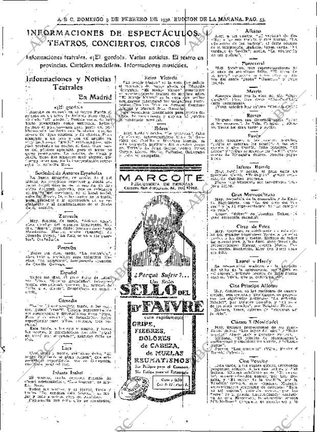 ABC MADRID 09-02-1930 página 53