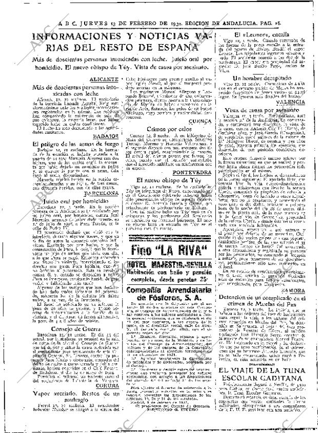 ABC SEVILLA 13-02-1930 página 22