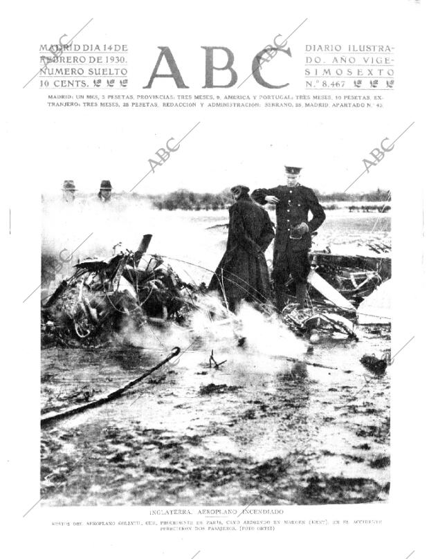 ABC MADRID 14-02-1930 página 1