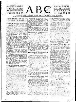 ABC MADRID 14-02-1930 página 15