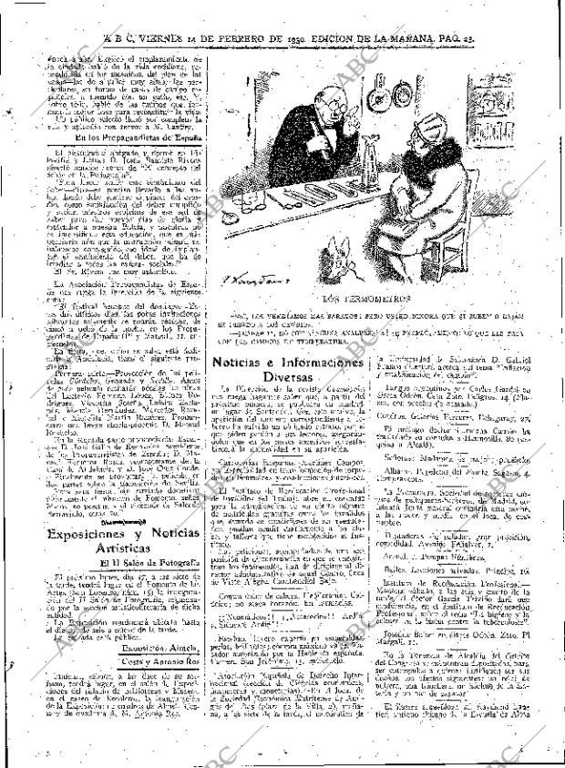 ABC MADRID 14-02-1930 página 23