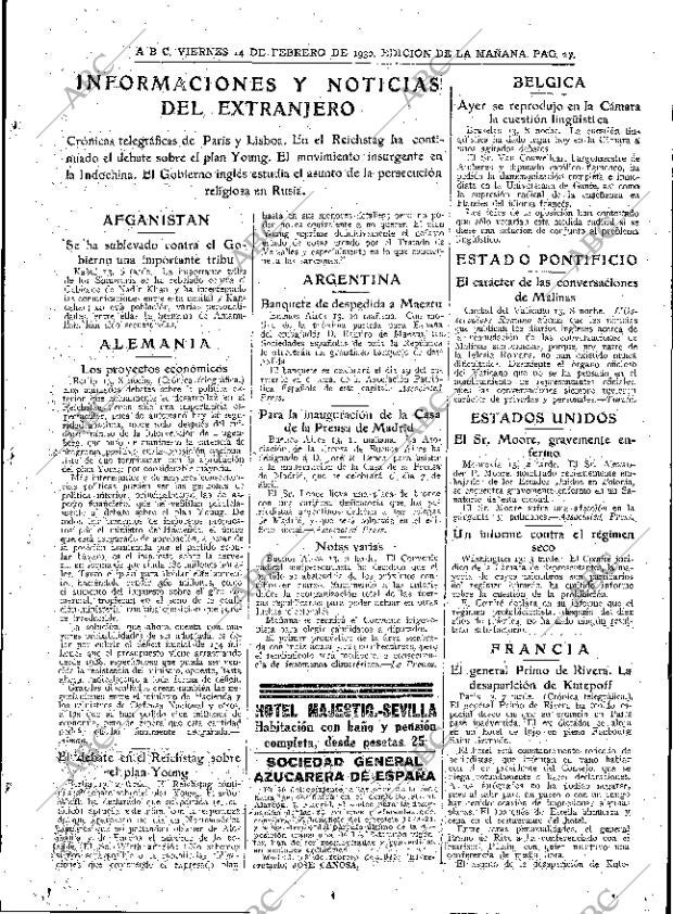 ABC MADRID 14-02-1930 página 27