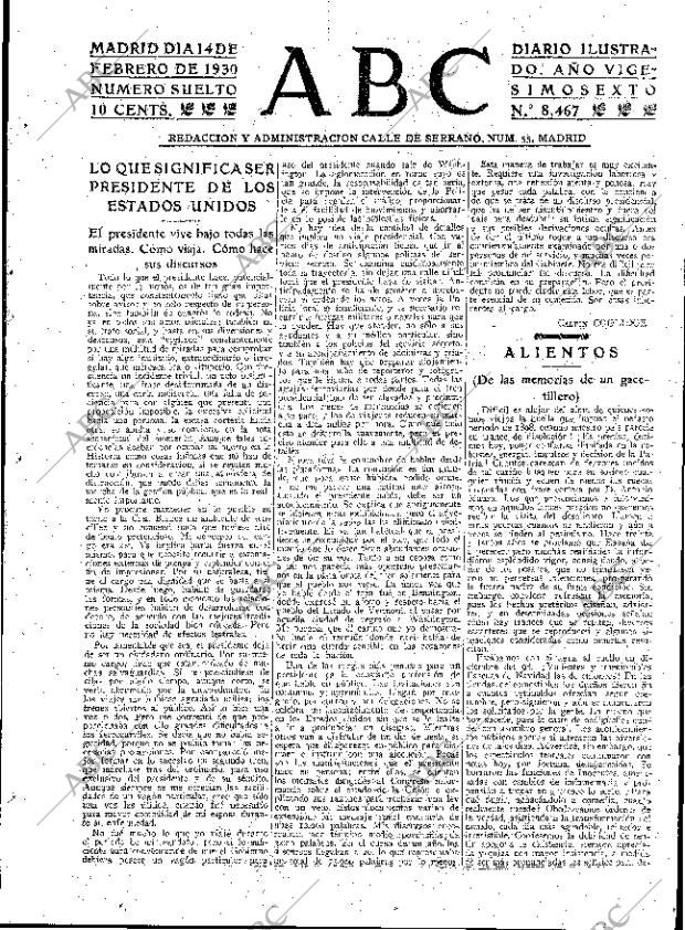 ABC MADRID 14-02-1930 página 3