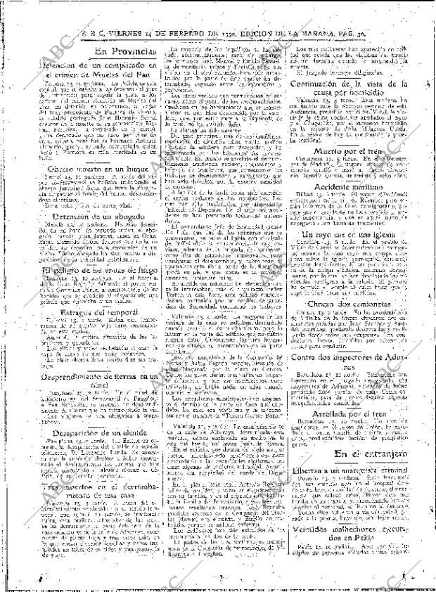 ABC MADRID 14-02-1930 página 30