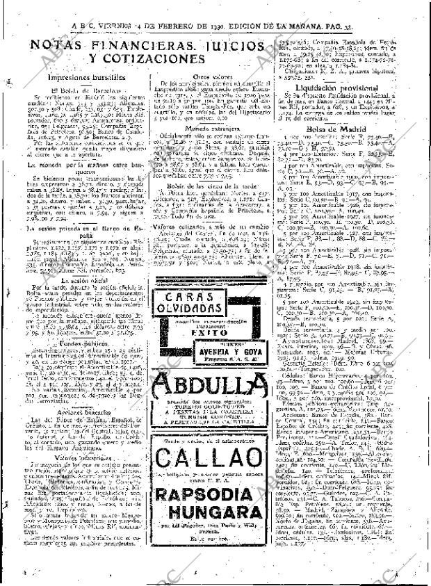 ABC MADRID 14-02-1930 página 33