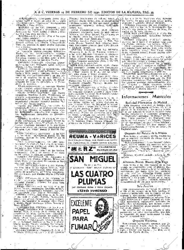 ABC MADRID 14-02-1930 página 39