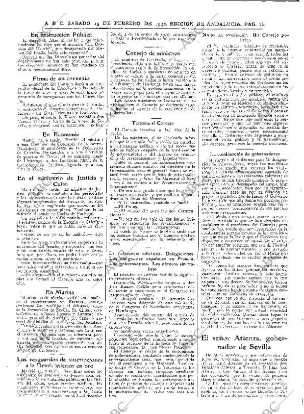 ABC SEVILLA 15-02-1930 página 16