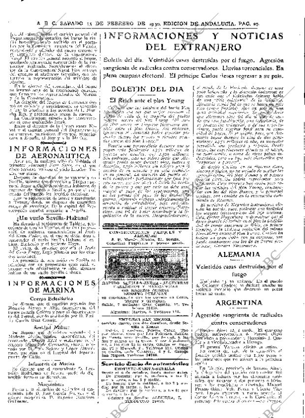 ABC SEVILLA 15-02-1930 página 27