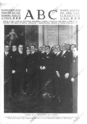 ABC MADRID 19-02-1930 página 1