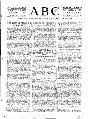 ABC MADRID 19-02-1930 página 15