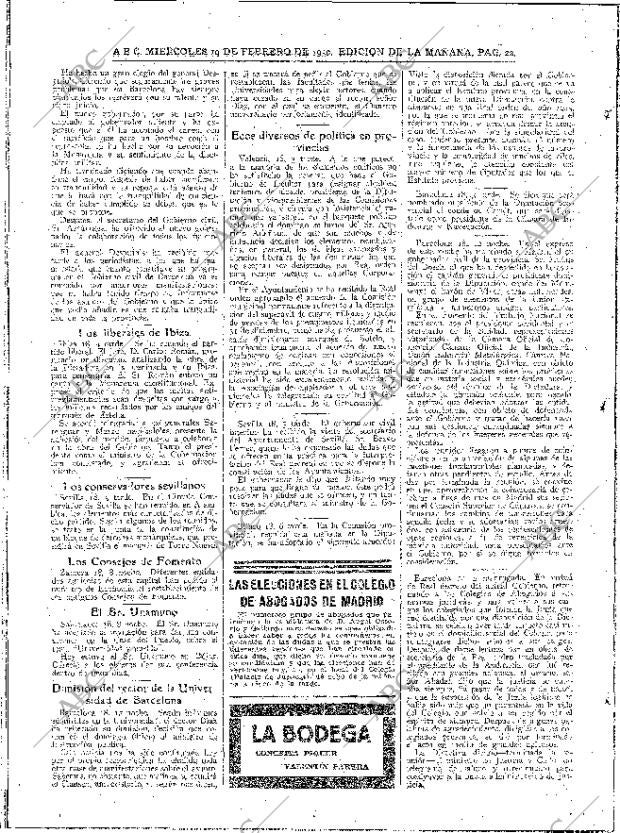 ABC MADRID 19-02-1930 página 22
