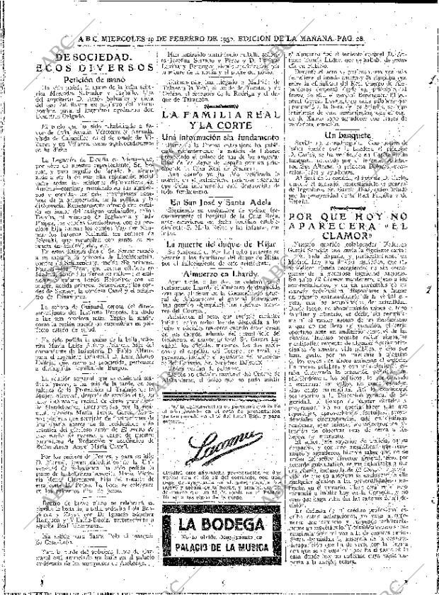 ABC MADRID 19-02-1930 página 28