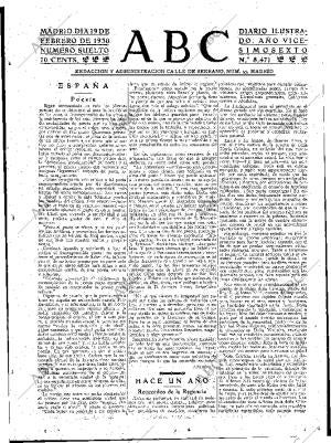 ABC MADRID 19-02-1930 página 3