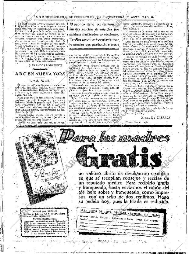 ABC MADRID 19-02-1930 página 6