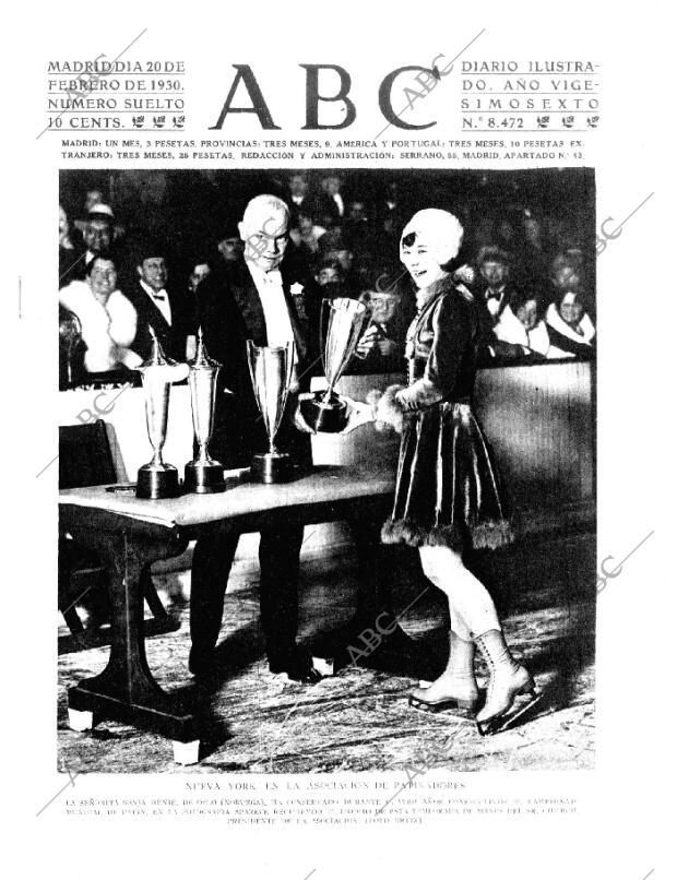 ABC MADRID 20-02-1930 página 1