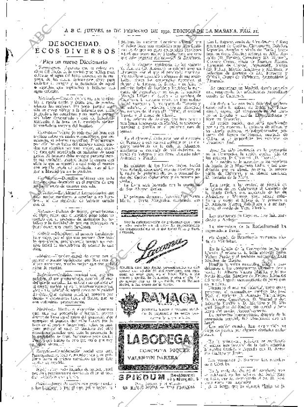 ABC MADRID 20-02-1930 página 21