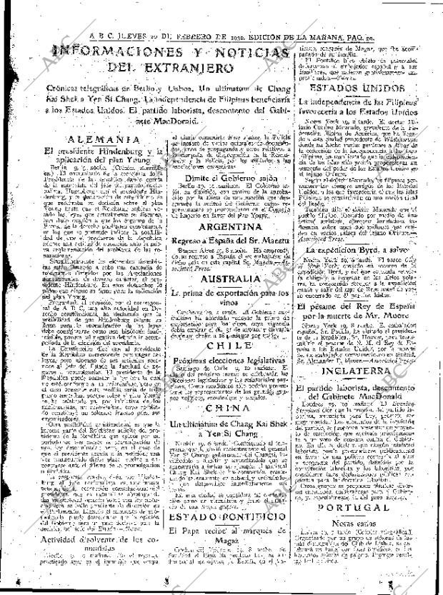 ABC MADRID 20-02-1930 página 29