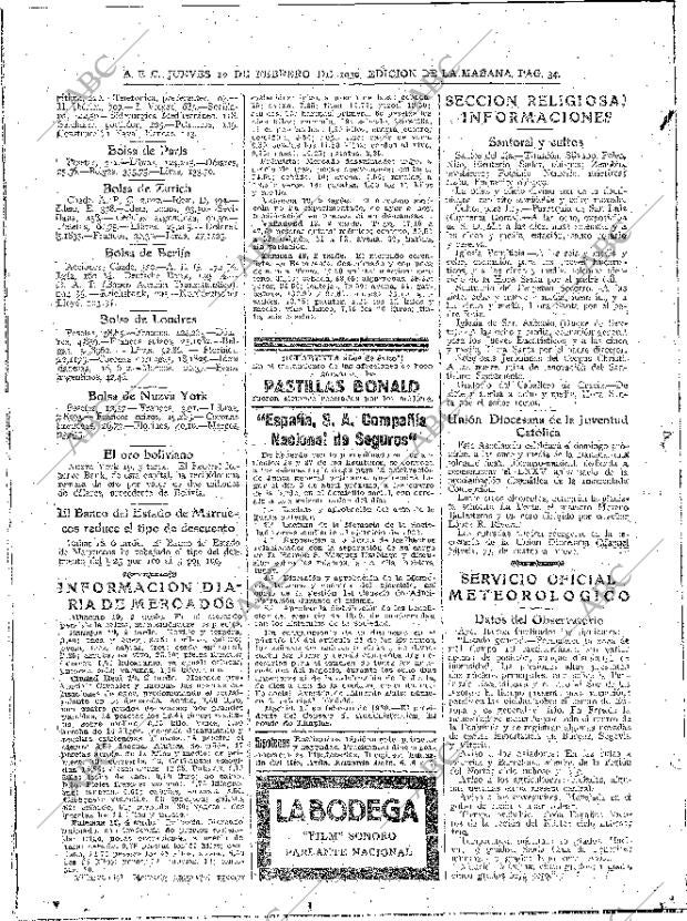 ABC MADRID 20-02-1930 página 34