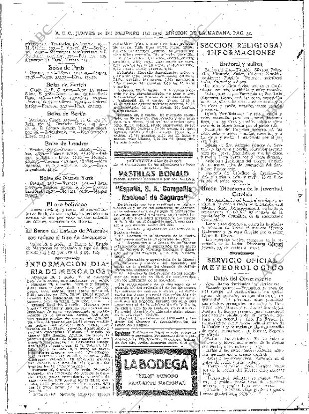 ABC MADRID 20-02-1930 página 34