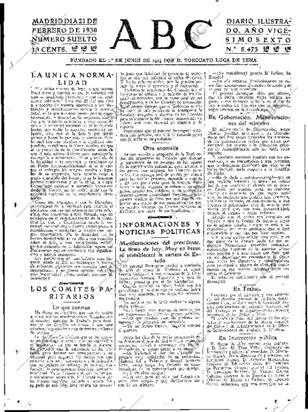 ABC MADRID 21-02-1930 página 15