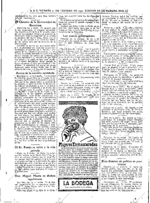 ABC MADRID 21-02-1930 página 17