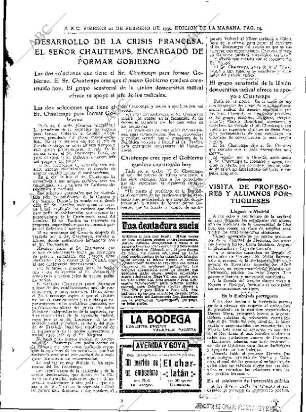 ABC MADRID 21-02-1930 página 19